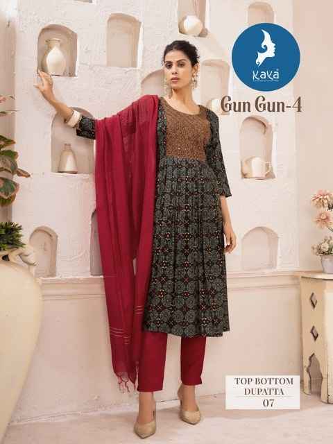 Kaya Gungun Vol 4 Cotton Kurti Combo 8 pcs Catalogue