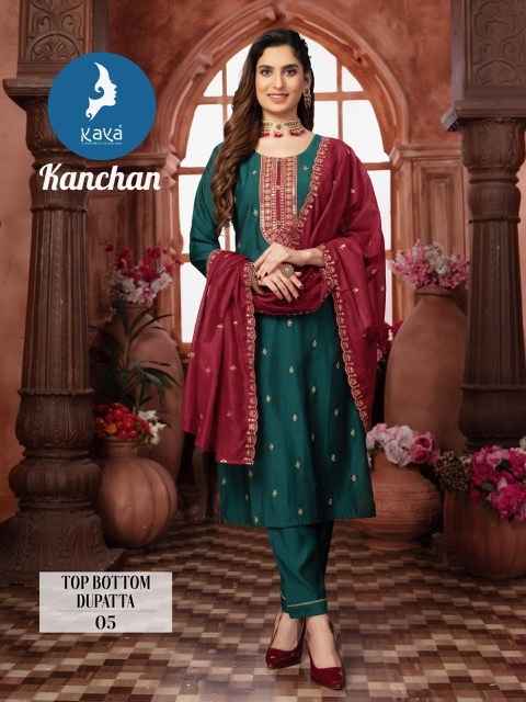 Kaya Kanchan Roman Silk Kurti Combo 8 pcs Catalogue