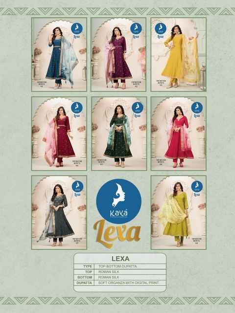 Kaya Lexa Roman Silk Kurti Combo 8 pcs Catalogue