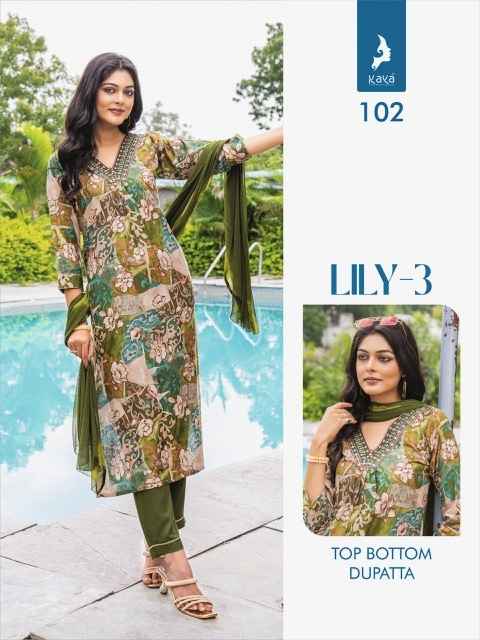 Kaya Lily 3 Rayon Kurti Combo 8 pcs Catalogue