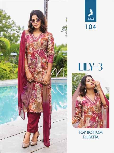 Kaya Lily 3 Rayon Kurti Combo 8 pcs Catalogue