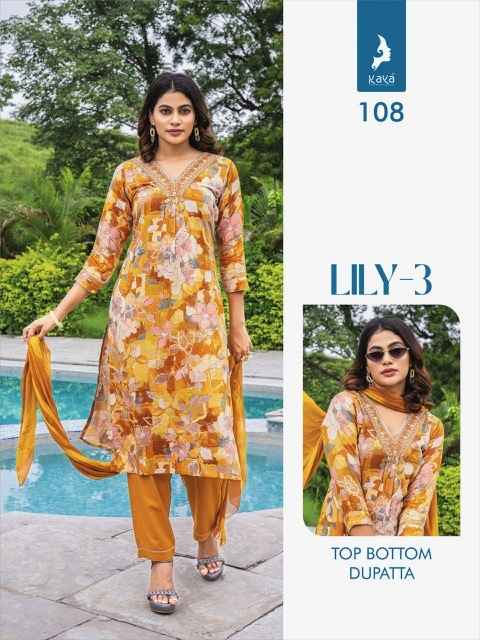 Kaya Lily 3 Rayon Kurti Combo 8 pcs Catalogue