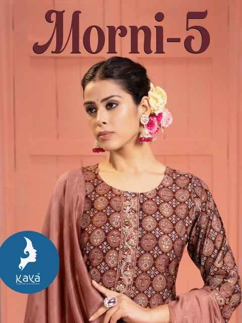 Kaya Morni 5 Chanderi Kurti Combo 8 pcs Catalogue