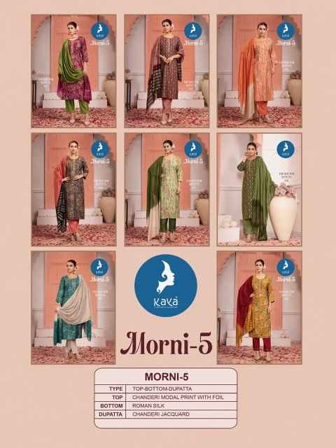 Kaya Morni 5 Chanderi Kurti Combo 8 pcs Catalogue