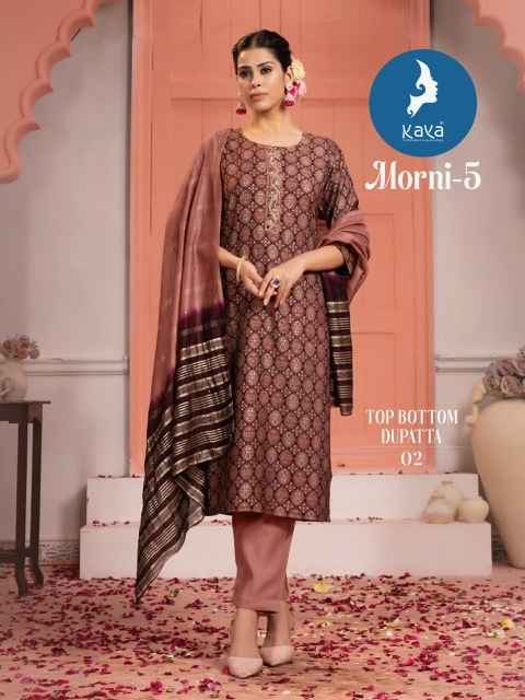 Kaya Morni 5 Chanderi Kurti Combo 8 pcs Catalogue