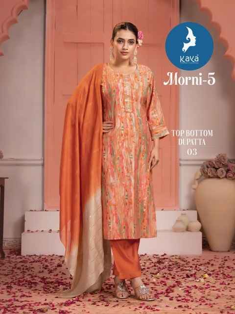 Kaya Morni 5 Chanderi Kurti Combo 8 pcs Catalogue