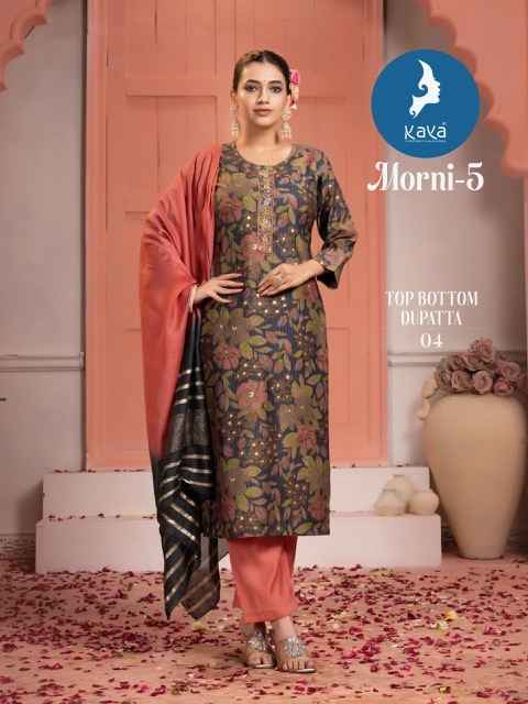 Kaya Morni 5 Chanderi Kurti Combo 8 pcs Catalogue