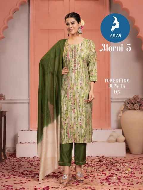 Kaya Morni 5 Chanderi Kurti Combo 8 pcs Catalogue