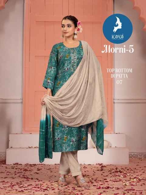 Kaya Morni 5 Chanderi Kurti Combo 8 pcs Catalogue