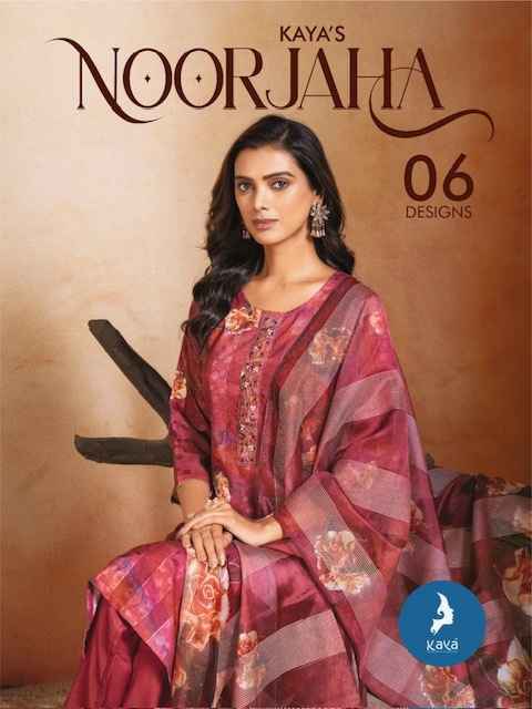 Kaya Noorjaha Muslin Dress Material 6 pcs Catalogue