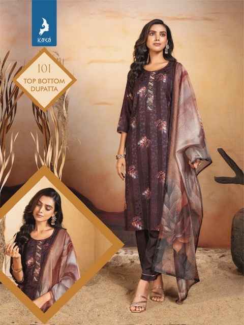 Kaya Noorjaha Muslin Dress Material 6 pcs Catalogue