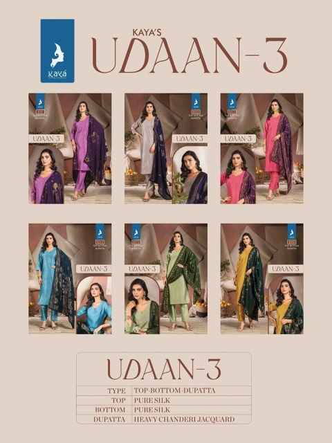 Kaya Udaan Vol 3 Silk Kurti Combo 6 pcs Catalogue