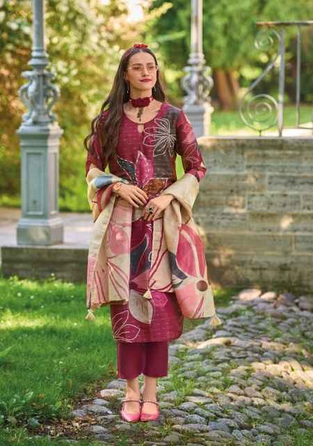 Lady Leela Rubiya Jacquard Silk Kurti Combo 6 pcs Catalogue