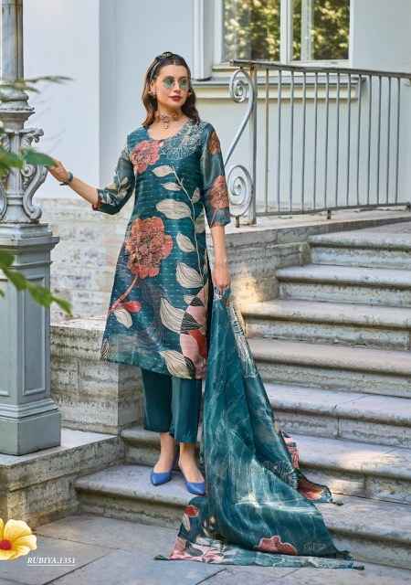 Lady Leela Rubiya Jacquard Silk Kurti Combo 6 pcs Catalogue