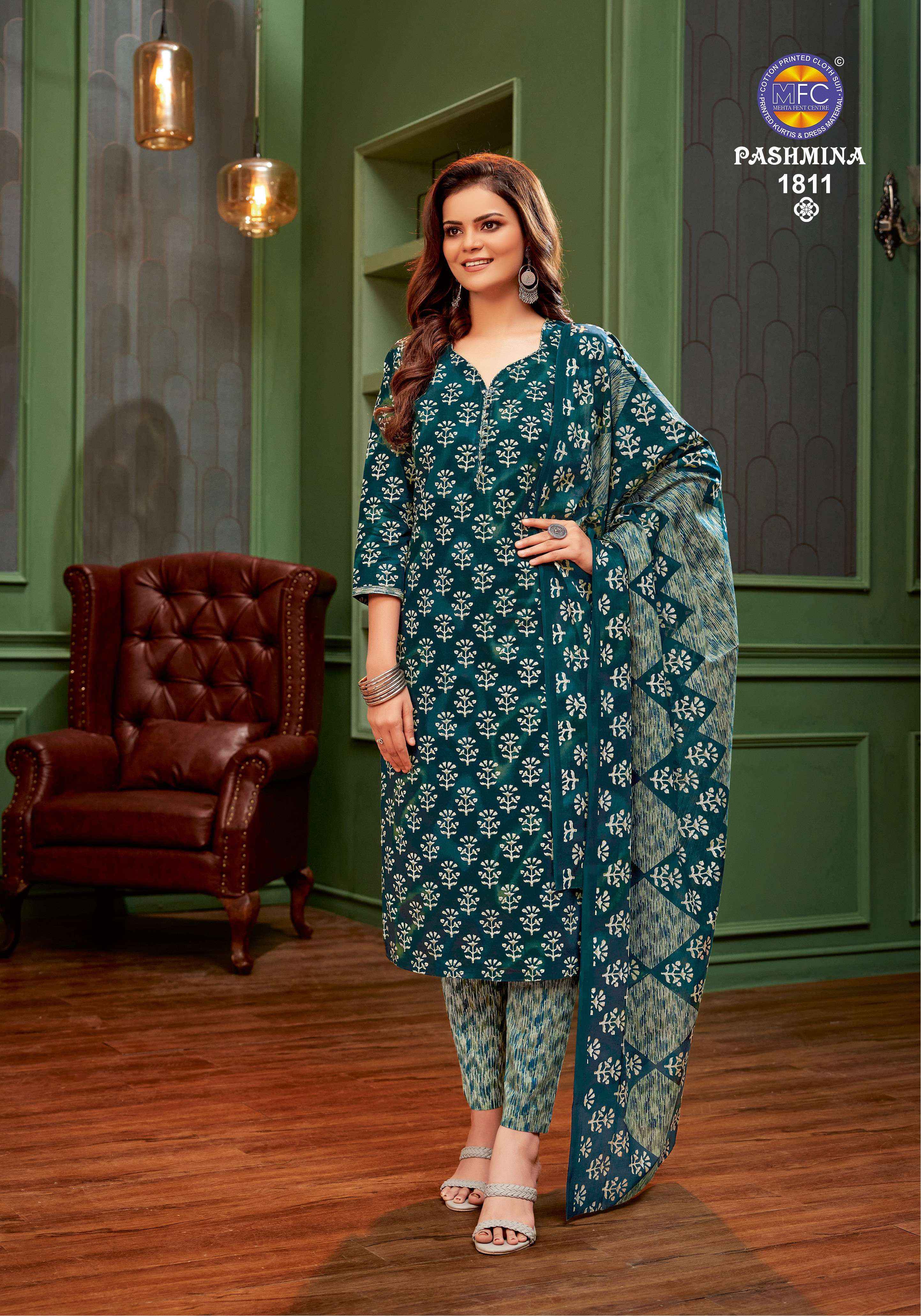 Pashmina churidar materials clearance