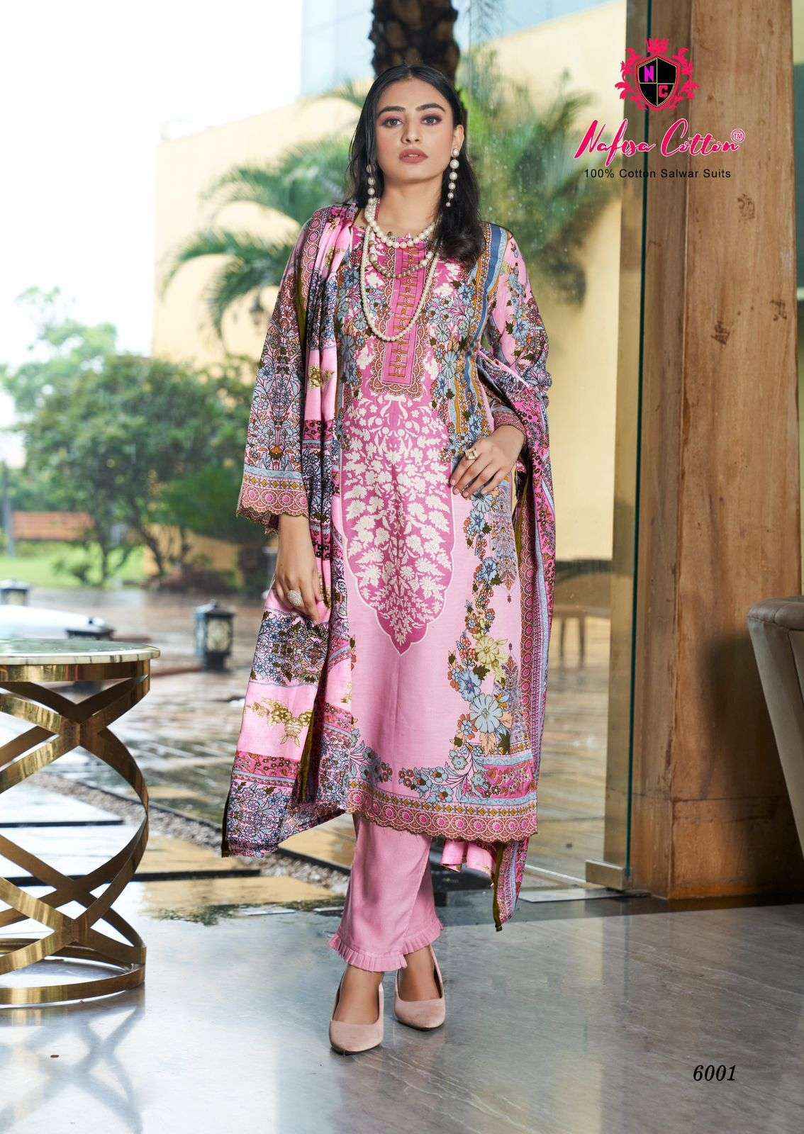 Ladies cotton suit material clearance