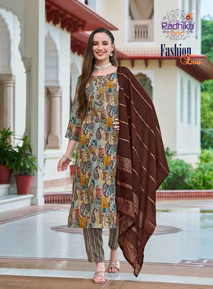 Radhika Lifestyle Eva Vol 1 Rayon Kurti Combo 8 pcs Catalogue