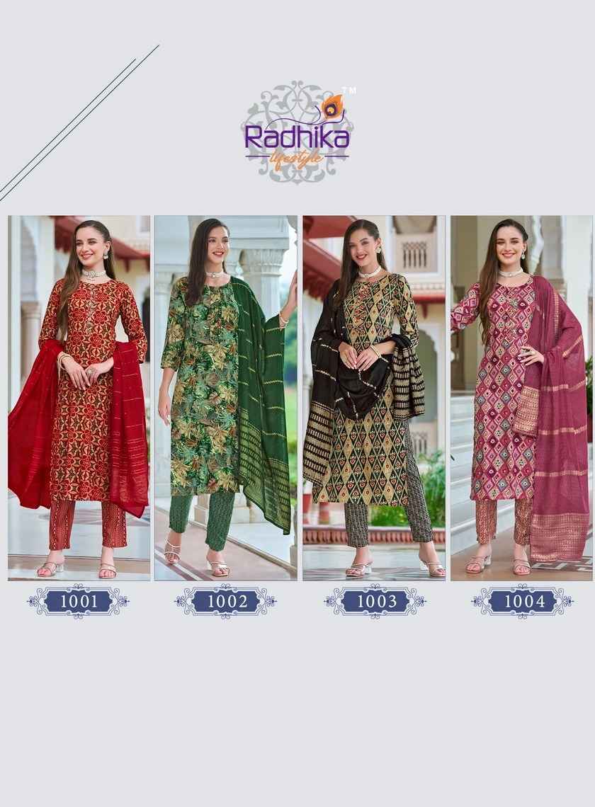 Radhika Lifestyle Eva Vol 1 Rayon Kurti Combo 8 pcs Catalogue