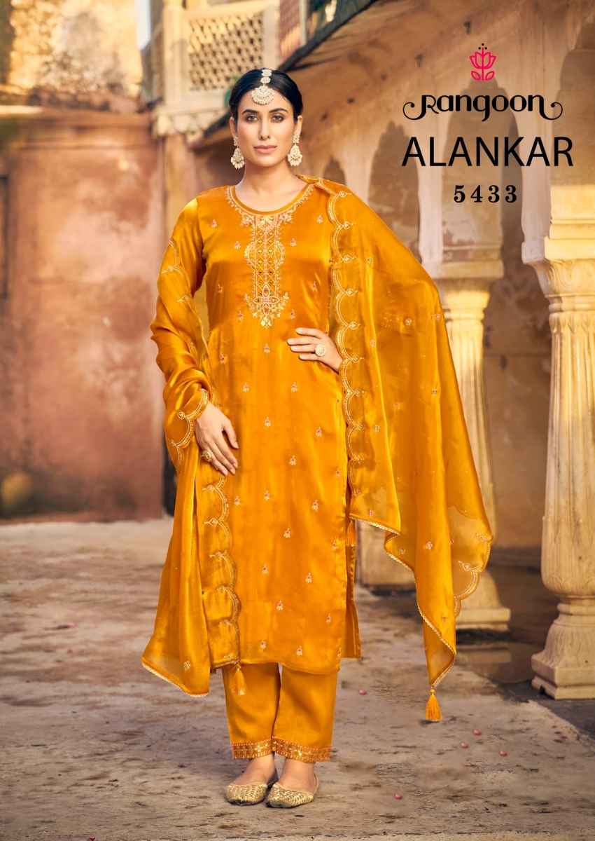 Rangoon Alankar Silk Kurti Combo 4 pcs Catalogue