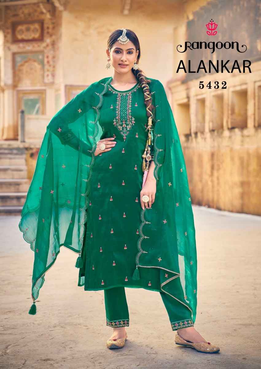 Rangoon Alankar Silk Kurti Combo 4 pcs Catalogue