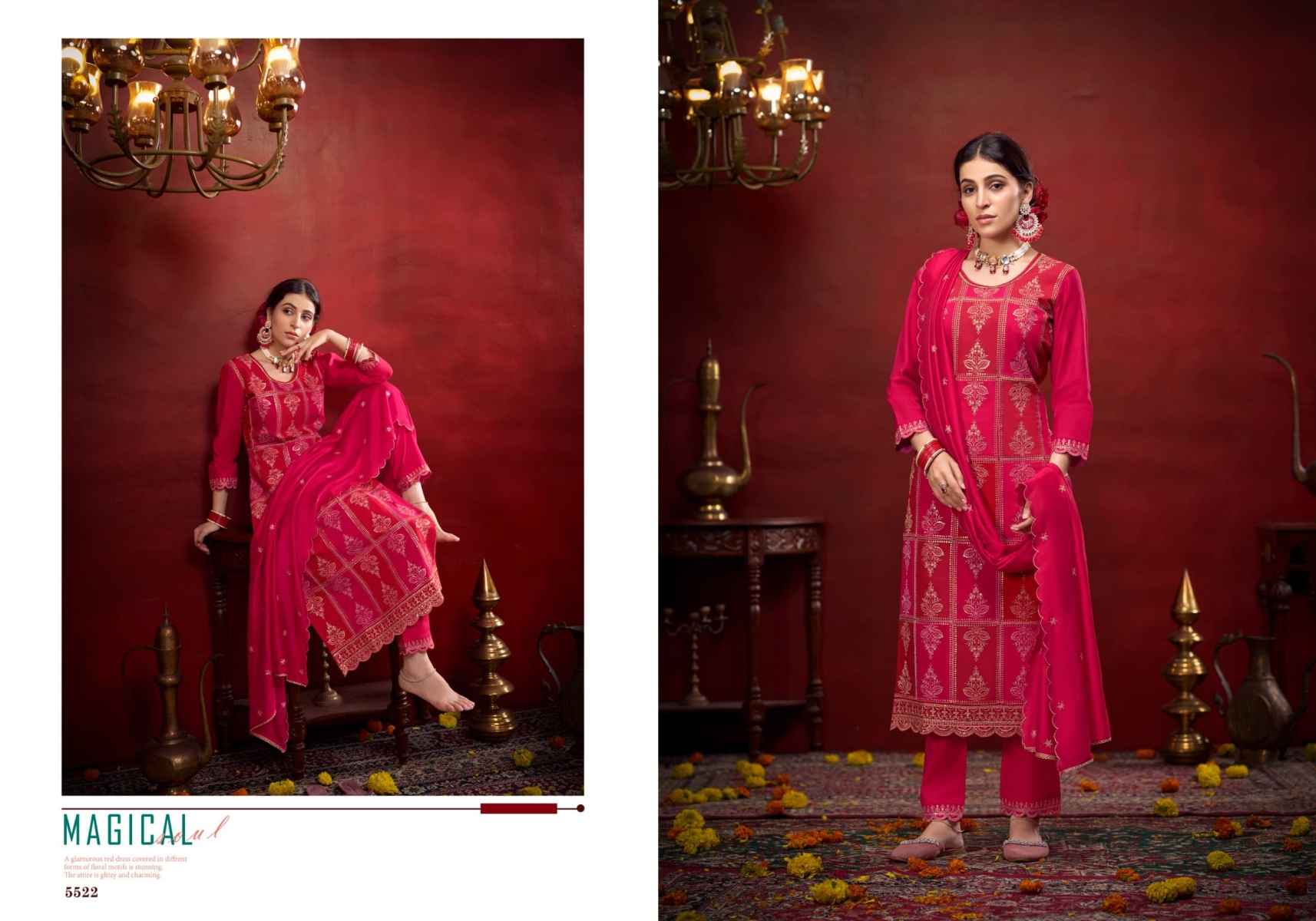 Rangoon Albeli Silk Kurti Combo 2 pcs Catalogue