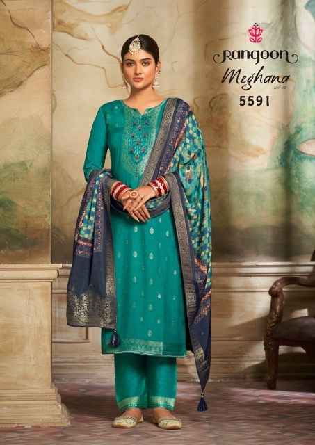 Rangoon Meghana Vol 2 Jacquard Kurti Combo 4 pcs Catalogue