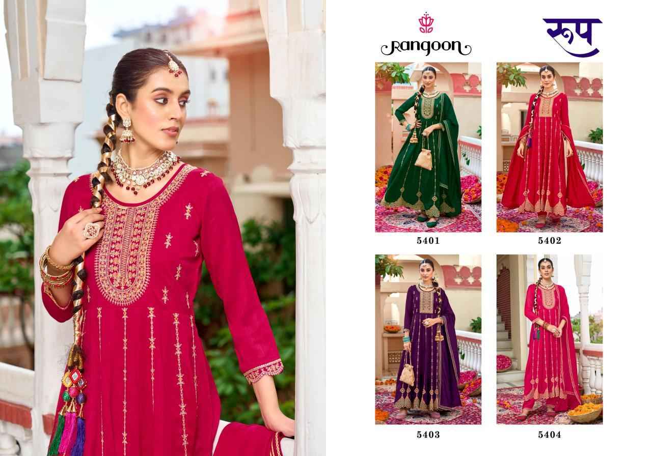 Rangoon Roop Silk Kurti Combo 4 pcs Catalogue