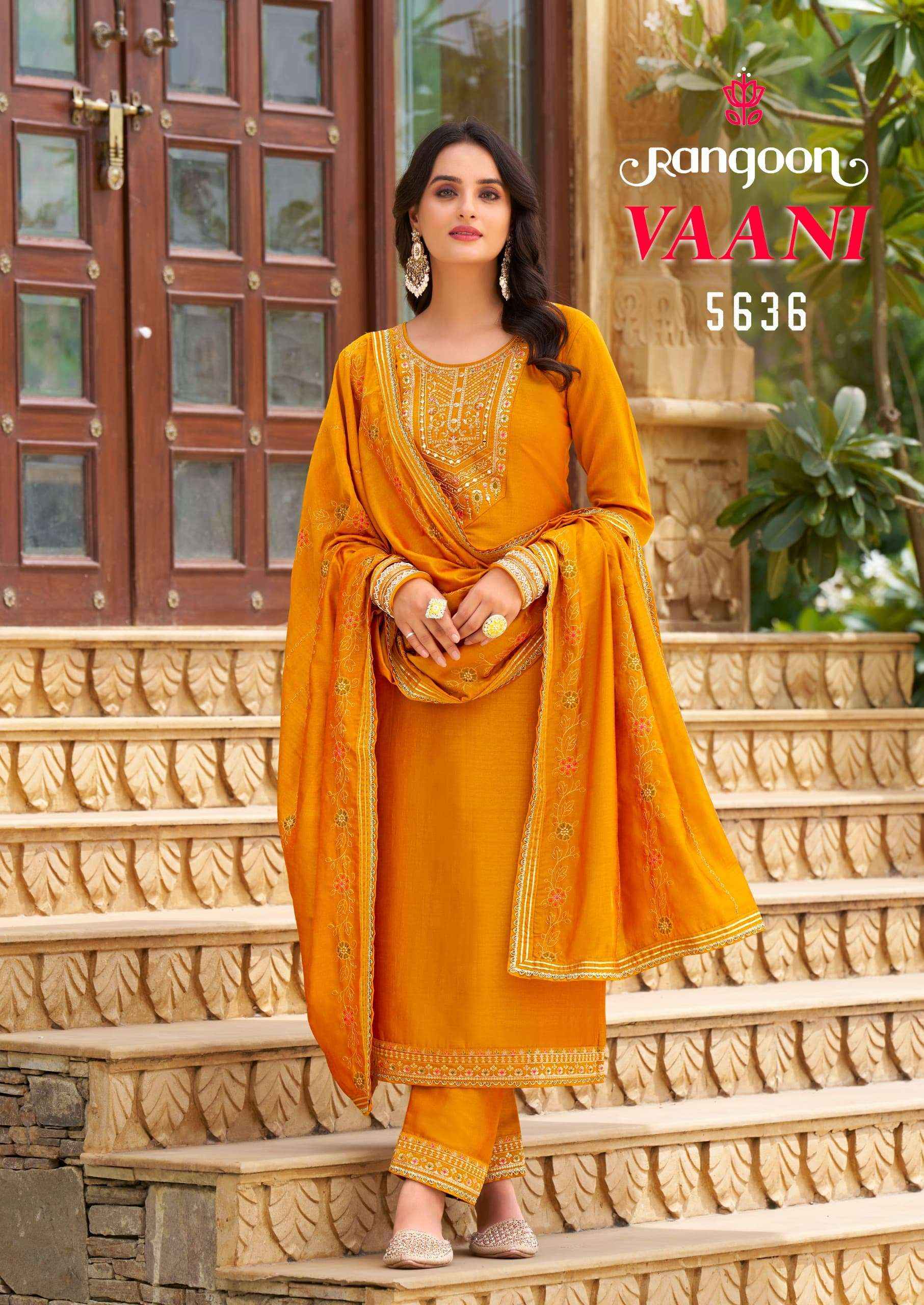 Rangoon Vaani Readymade Silk Dress 6 pcs Catalogue