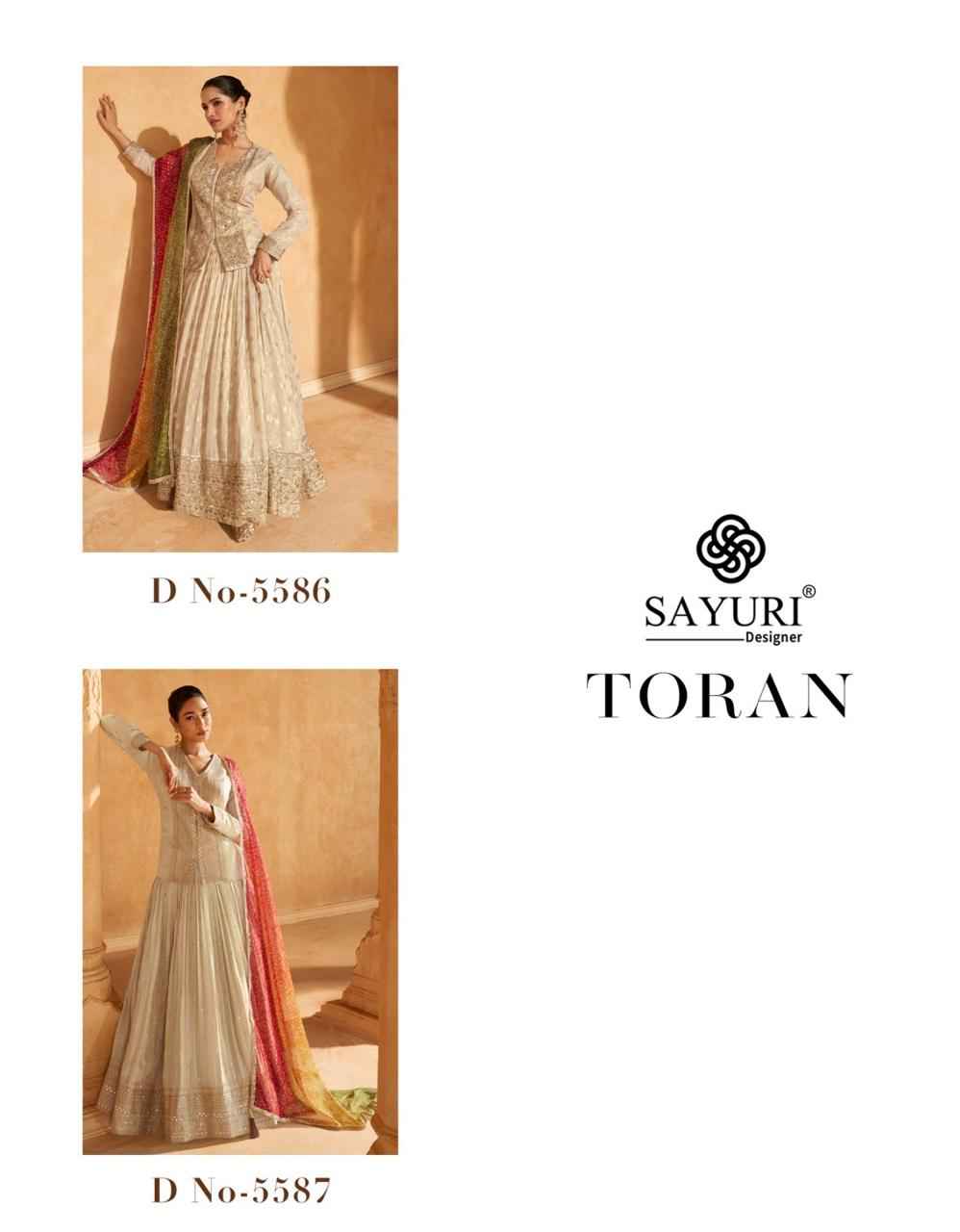 Sayuri Designer Toran Readymade Simar Viscose Dress 2 pcs Catalogue 