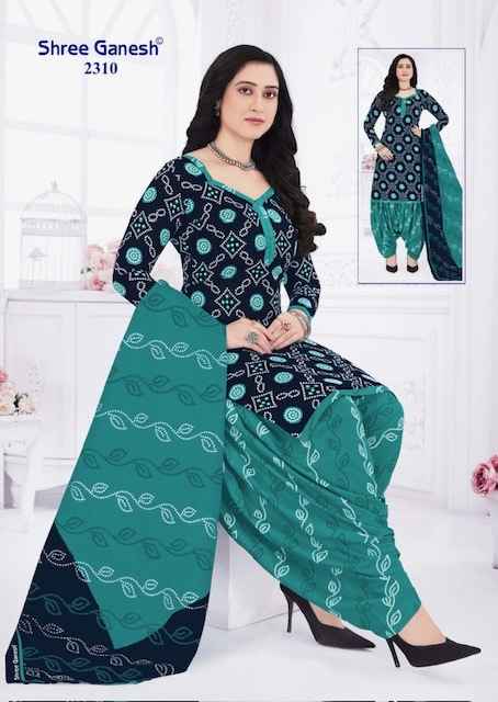 Shree Ganesh Bandhani Vol 3 Cotton Dress Material 15 pcs Catalogue
