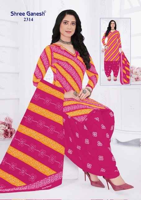 Shree Ganesh Bandhani Vol 3 Cotton Dress Material 15 pcs Catalogue