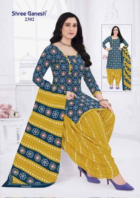 Shree Ganesh Bandhani Vol 3 Cotton Dress Material 15 pcs Catalogue