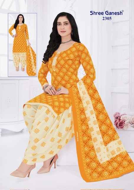 Shree Ganesh Bandhani Vol 3 Cotton Dress Material 15 pcs Catalogue