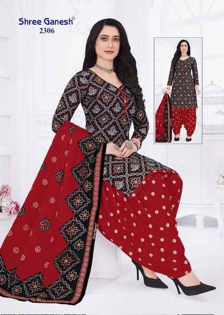 Shree Ganesh Bandhani Vol 3 Cotton Dress Material 15 pcs Catalogue