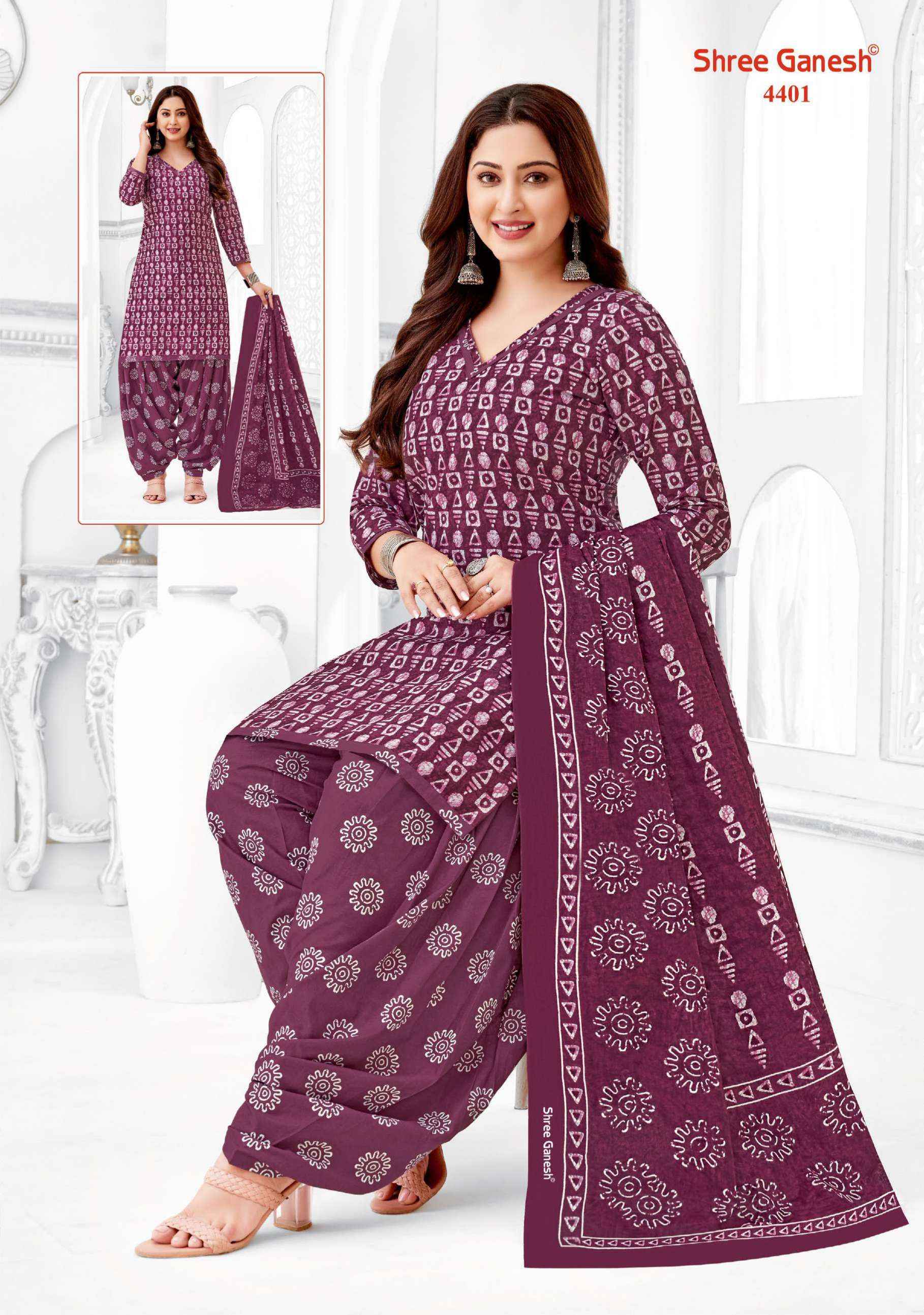 Sri ganesh cotton dress materials with price sales