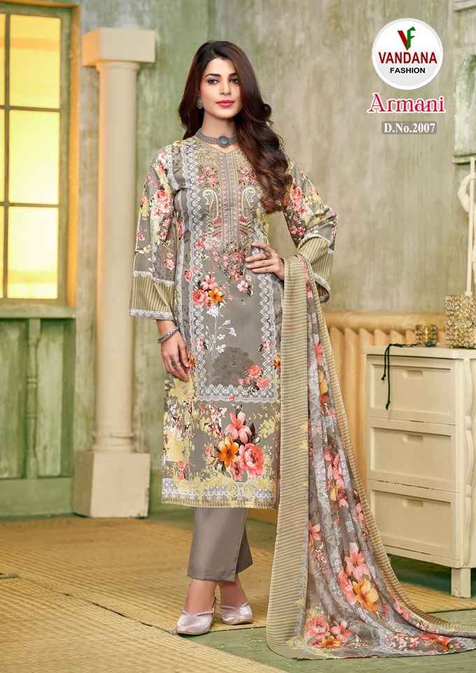 Vandana Fashion Armani Vol 2 Cotton Dress Material 8 pcs Catalogue