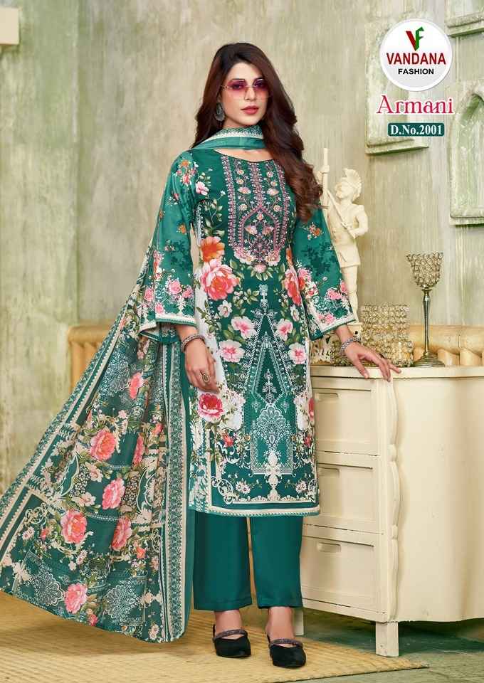 Vandana Fashion Armani Vol 2 Cotton Dress Material 8 pcs Catalogue