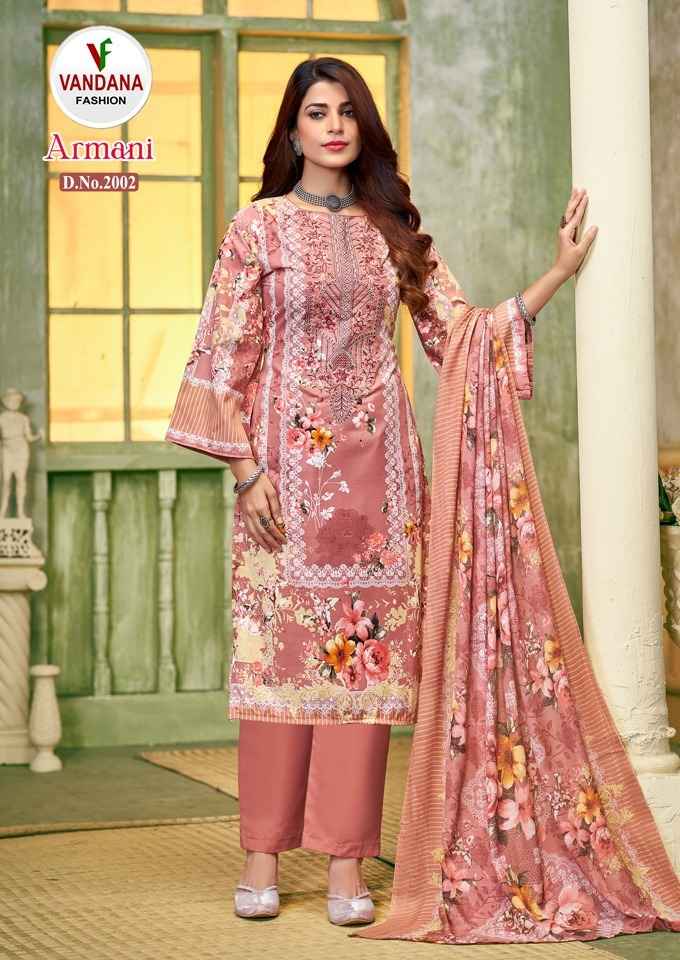Vandana Fashion Armani Vol 2 Cotton Dress Material 8 pcs Catalogue