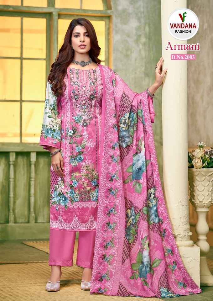 Vandana Fashion Armani Vol 2 Cotton Dress Material 8 pcs Catalogue