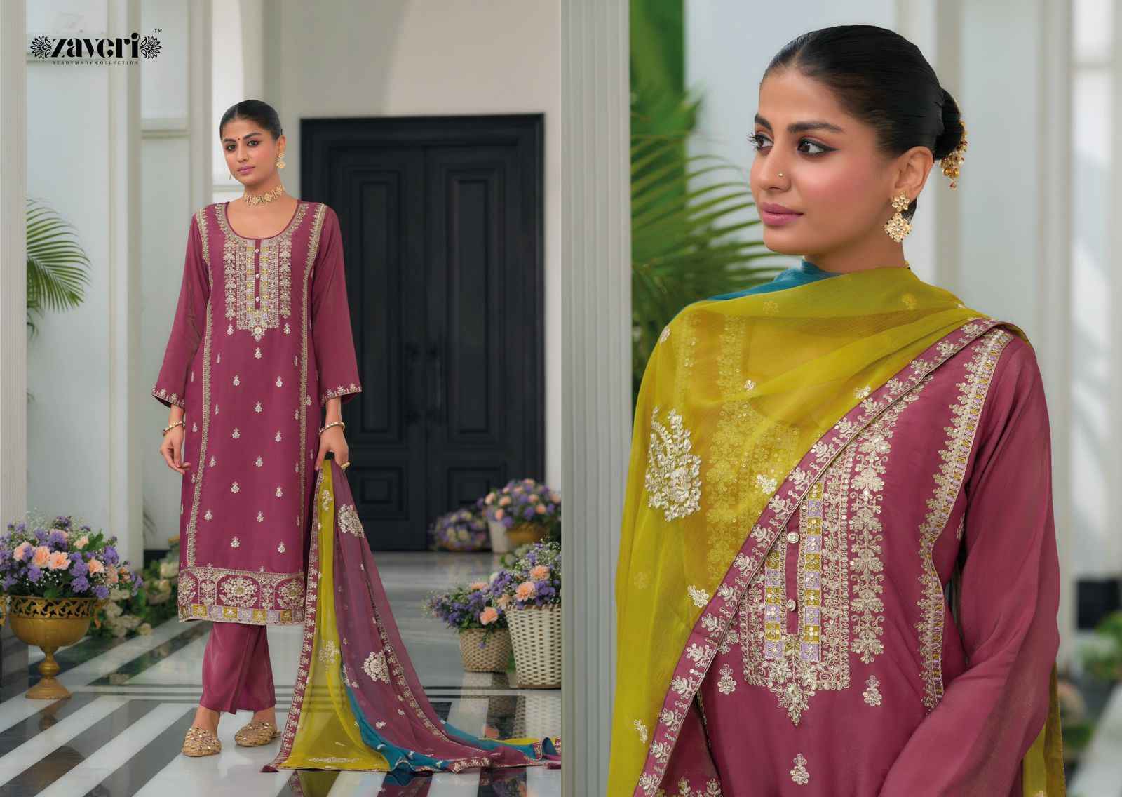 Simar Robe Zaveri Simar Readymade Simar Dress Online Ladies Suits Trader