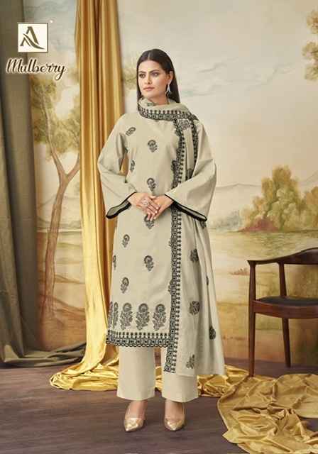 Alok Mulberry Cotton Dress Material 8 pcs Catalogue