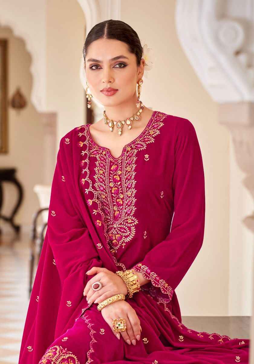 Alok Shabnam Velvet Dress Material Wholesale Ladies Clothing Store Online