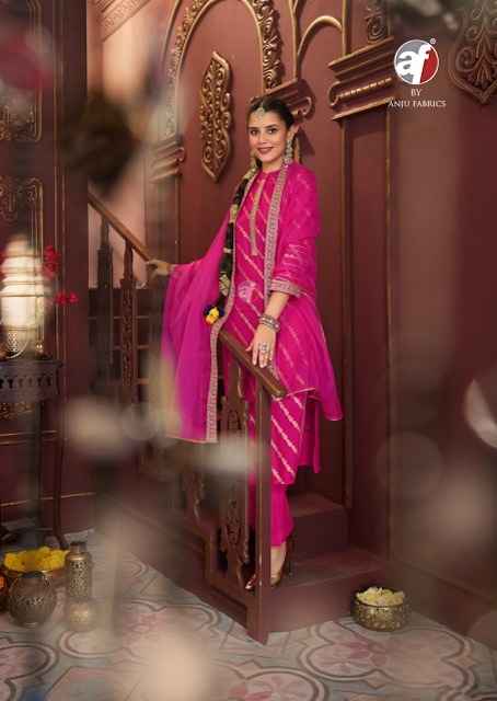 Anju Fabrics Bandhan Vol 4 Dola Silk Kurti Combo 5 pcs Catalogue
