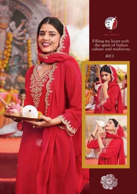 Anju Fabrics Sahiba Vol 6 Chinon Kurti Combo 6 pcs Catalogue