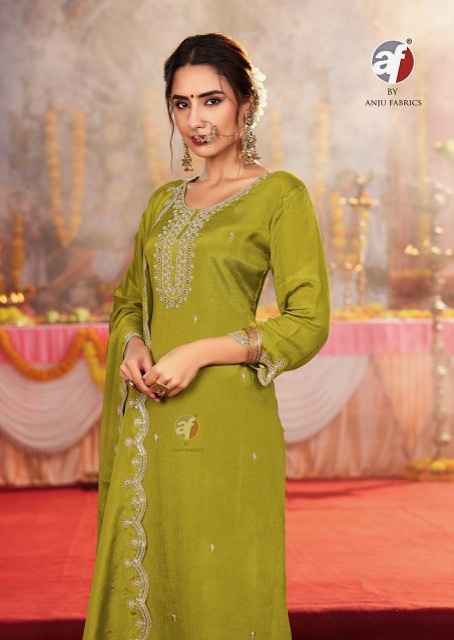 Anju Fabrics Sahiba Vol 6 Chinon Kurti Combo 6 pcs Catalogue