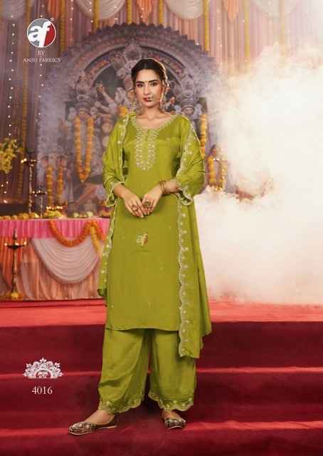 Anju Fabrics Sahiba Vol 6 Chinon Kurti Combo 6 pcs Catalogue