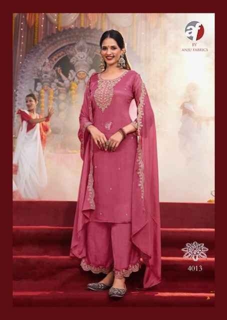 Anju Fabrics Sahiba Vol 6 Chinon Kurti Combo 6 pcs Catalogue