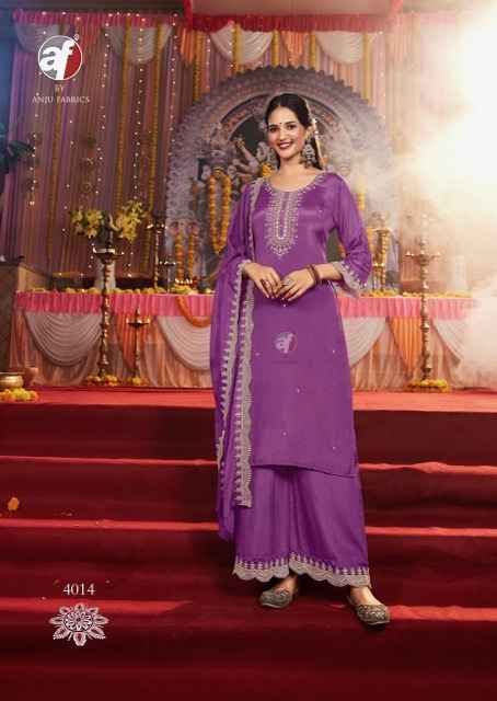 Anju Fabrics Sahiba Vol 6 Chinon Kurti Combo 6 pcs Catalogue