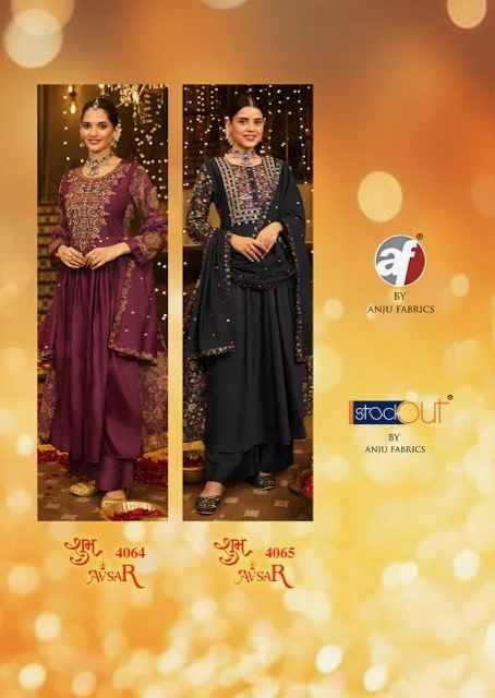 Anju Fabrics Shubh Aavsar Viscose Kurti Combo 5 pcs Catalogue