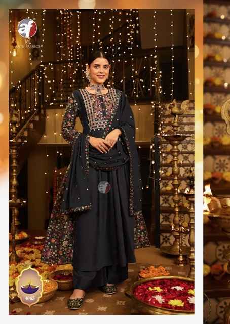 Anju Fabrics Shubh Aavsar Viscose Kurti Combo 5 pcs Catalogue